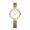 Hodinky Bering 14631-324 Unisex Ušľachtilá oceľ analógové batéria (Quartz) zlatá biela zlatá bez funkcií 5 ATM (50 m) zafírové milánsky ťah 31 mm iónové pokovovanie (PVD)