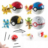 SÚPRAVA HRAČIEK POKEMON TRANSFORMATION 4v1 POSTAVIČKA POKEBALOVÁ loptička (4 KS POKEMON GO PIKACHU POKEBALOVÁ TRANSFORMAČNÁ POSTAVKA HRAČKA)