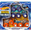 Hot Wheels Monster Trucks Power Smashers tahač a truck 4 vozidla v balení HYJ29