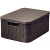 Curver úložný box RATTAN Style2- hnedý 03618-210