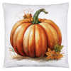 J&W Jesenná obliečka na vankúš 40×40 – výber z 5 motívov s tekvicami a lístím Motív: Vzor č. 2