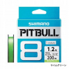 Pletená tkanina Shimano Pitbull 8PE #0.6/0.128 mm/14.5 lb/6.6 kg. Limetková. 150 m