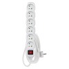 EMOS Predlžovací kábel 3 m / 6 zásuviek / s vypínačom / biely / PVC / 1,5 mm2 1902160303
