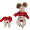 Z&Z Detský pletený Vianočný overálek Baby Sob, červený 80 (9-12m)