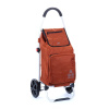 Nákupný vozík na veľkých kolieskach termo vrecko 50l Airtex 107 oranžová