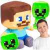 MINECRAFT SÚPRAVA DVE MASKOTKY CREEPER + STEVE VEĽKÁ PLYŠOVÁ HRAČKA MÄKKÁ PLYŠOVÁ HRAČKA