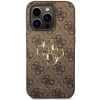 Guess PU 4G Metal Logo iPhone 15 Pro Max, hnedé
