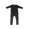Rastúce merino pyžamo detské (overal) hnedé dark brown Smallstuff Veľkosť: 80