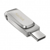 SanDisk Ultra Dual Drive Luxe/512GB/150MBps/USB 3.0/USB-A + USB-C/Stříbrná PR1-SDDDC4-512G-G46