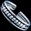 Silver.ag Prsteň strieborný, na nohu R3004