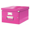 Univerzální krabice Leitz Click&Store, velikost M (A4), růžová 60440023