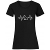 EKG mačka - Čierna , Dámske , S