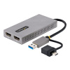 STARTECH USB to Dual HDMI Adapter 4K30Hz+1080p, STARTECH USB to Dual HDMI Adapter 4K30Hz+1080p - 10 107B-USB-HDMI