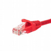 Patchcord RJ45, Netrack, lisovaná koncovka, kategória 6 UTP, 0,5m červený
