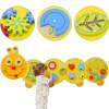 Viga Toys VIGA Drevená veľká tabuľa aktivít Húsenica
