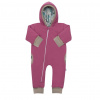 Zateplený jarný overal s kapucňou New Baby Spring purple-pink - 62 (3-6m)