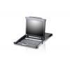 ATEN CL5716M SINGLE RAIL 16P PS/2-USB LCDKVMP 17INCH W/LED LIGHT/USA KB/EU