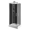 Aqualine GRANVIK obdĺžnikový sprchový box 700x900x2180mm, číre sklo GG70X90