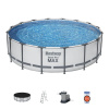 Bazén Bestway® Steel Pro MAX, 5612Z, kartušová filtrácia, rebrík, plachta, 488x122 cm (8050267)