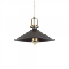 Ideal Lux 249087 závesný stropný luster Eris 1x60W | E27 - čierny a zlaté doplnky