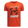 Chlapčenské tričko Under Armour UA B SPLIT BIG LOGO SS oranžová|YSM