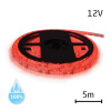 LED pásik 12V 3528 60LED/m IP68 max. 4.8W/m červená (1ks=cievka 5m) vodeodolný