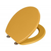 WENKO 25792100 - WC sedátko PRIMA 37x41 cm žlté/strieborné 25792100 + záruka 3 roky zadarmo