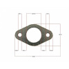 Tesnenie vyfuklu 26mm (Tesnenie vyfuklu 26mm, vhodné 110-125cm3 , PitBike, Dirtbike.)