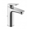 Duravit Wave - Umývadlová batéria s výpusťou, FreshStart, chróm WA1021001010