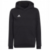 Detská mikina Adidas bavlnená veľkosť 164 ČIERNA VYPR