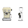 Ascaso Dream ONE, Sweet Cream + Eureka Helios 75, white