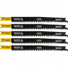 Yato YATO Pílový list do priamočiarej píly 108 mm na drevo TPI12-8 5 ks