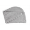 Bavlnený froté turban do sauny a wellness Comfort svetlo šedý