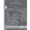 Špirálový zošit, A4, štvorčekový, 80 listov, perforovaný, dierovaný, FABER CASTELL