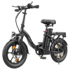 ESKUTE D100 skladací elektrický bicykel - čierny