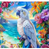 NORIMPEX Diamantové maľovanie Papagáj Kakadu 30x40cm