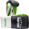 TOP TEN Boxing Gloves “Profi Tricolor” - 8 oz, red-blue Color: Black - Green, Gloves weight: 10 oz, Gloves cut: Without Label