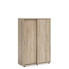 BASIC Policová skriňa BASIC, posuvné dvere bez zámku, 100x40x147,9cm, dub Sonoma