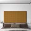 zahrada-XL Nástenné panely 12 ks hnedé 60x15 cm zamat 1,08 m² 344070