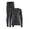 Detská funkčná súprava CRAFT CORE Wool Merino J black 86/92