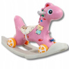 KOŃ NA BIEGUNACH KONIK DUŻY HOJDAČKA 2v1 ODRÁŽADLO PRE DETI HORSE ZVUK FARBA