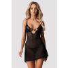 Obsessive Alliane chemise & tangá - chemise + tangá Farba: Čierna, Veľkosť: S/M