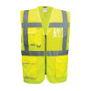 PORTWEST HI-VIS MADRID EXECUTIVE C496 / Reflexná vesta so sieťovinou - HV žltá M