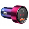 BASEUS VÝKONNÁ NABÍJAČKA AUTOMOBILOVÝ NAPÁJACÍ ADAPTÉR USB-C 20V QC 4.0 PD 45W LED