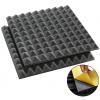 Veles-X Acoustic Pyramids Self-Adhesive 30 x 30 x 3 cm - MVSS 302 Anthracite