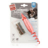 GiGwi Hračka mačka Myška s náplnením Catnip+Matabi 16 cm