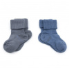 KipKep Detské ponožky Stay-on-Socks Veľ. 6 - 12 m 2 páry Denim Blue