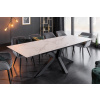 Rozkladací jedálenský stôl Eternity keramická doska v mramorovom vzhľade 180-225cm