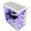 NZXT skříň H9 Flow dvoukomorová ATX / 4x120mm fan / až 10xfan / perforovaný top / proskl. bočnice, front / bílá CM-H91FW-01