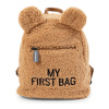 Childhome Detský batoh My First Bag Teddy Beige 24x8x20 hnedá